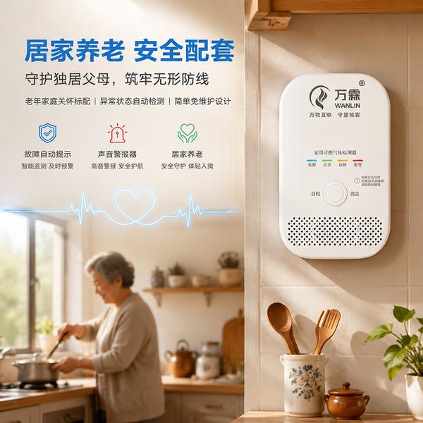 遵义福利院万霖工业燃气报警器应用