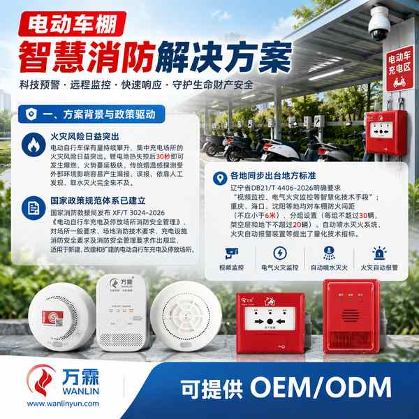 新疆乌鲁木齐水磨沟区六道湾街道电动车棚智慧消防