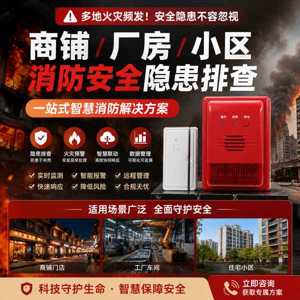 太原冷库4G烟感报警器怎么办？万霖智慧消防解决