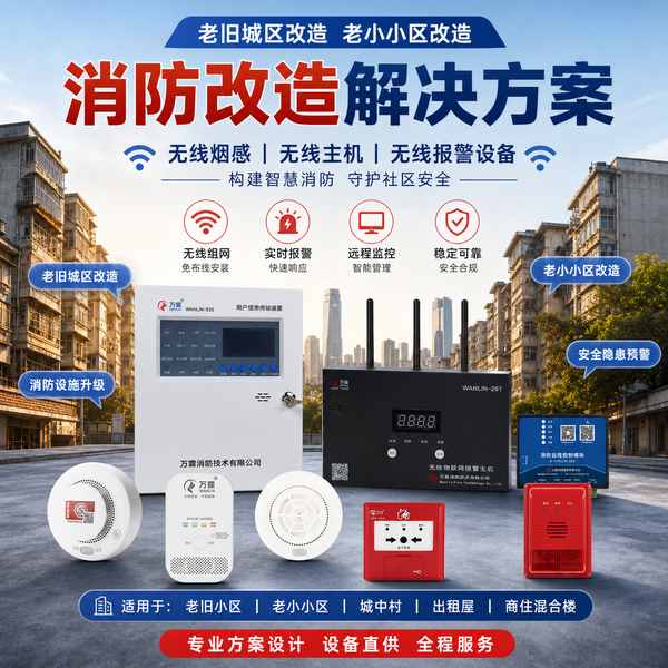 绥化无线烟感报警器怎么选?多模联网技术与选型指南