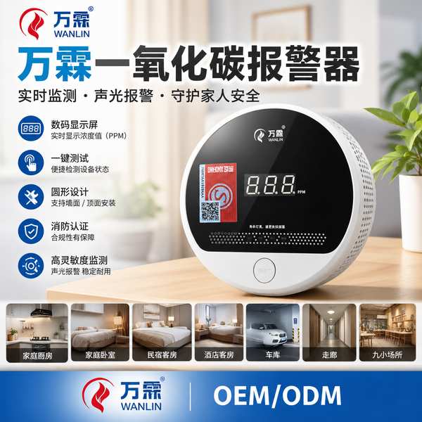 湖北家用一氧化碳报警器哪家好?家庭套装与免布线安装方案与源头厂家直供指南